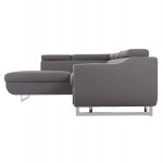 ΓΩΝΙΑΚΟΣ ΚΑΝΑΠΕΣ-ΚΡΕΒΑΤΙ ΜΕ ΑΠΟΘ ΧΩΡΟ ENCORE HM3301 01L ΓΚΡΙ ΥΦΑΣΜΑ 285x205x90Υεκ c500676