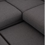 ΓΩΝΙΑΚΟΣ ΚΑΝΑΠΕΣ-ΚΡΕΒΑΤΙ ΜΕ ΑΠΟΘ ΧΩΡΟ ENCORE HM3301 01L ΓΚΡΙ ΥΦΑΣΜΑ 285x205x90Υεκ c500676