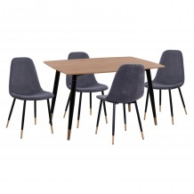 ΣΕΤ ΤΡΑΠΕΖΑΡΙΑΣ 5ΤΜΧ ALIZA HM11196 01 MDF TOP-ΒΕΛΟΥΔΟ ΓΚΡΙ ΜΕΤΑΛΛΟ ΜΑΥΡΟ c500678 ΣΕΤ ΤΡΑΠΕΖΑΡΙΑΣ 5ΤΜΧ ALIZA HM11196 01 MDF TOP-ΒΕΛΟΥΔΟ ΓΚΡΙ ΜΕΤΑΛΛΟ ΜΑΥΡΟ c500678