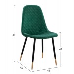 ΣΕΤ ΤΡΑΠΕΖΑΡΙΑΣ 5ΤΜΧ ALIZA HM11196 03 MDF TOP-ΒΕΛΟΥΔΟ ΚΥΠΑΡΙΣΣΙ ΜΕΤΑΛΛΟ ΜΑΥΡΟ c500679