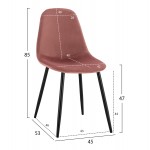 ΣΕΤ ΤΡΑΠΕΖΑΡΙΑΣ 5ΤΜΧ ALIZA HM21201 MDF TOP-ΒΕΛΟΥΔΟ ΣΑΠΙΟ ΜΗΛΟ ΜΕΤΑΛΛΟ ΜΑΥΡΟ c500681