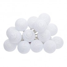 Διακοσμητικά λαμπάκια led Batoni pakoworld pvc σε λευκή απόχρωση Φ6x435εκ c500737