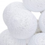 Διακοσμητικά λαμπάκια led Batoni pakoworld pvc σε λευκή απόχρωση Φ6x435εκ c500737