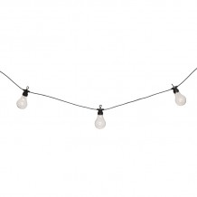 Διακοσμητική γιρλάντα με 10 led φωτάκια Karivan pakoworld σε μαύρη απόχρωση 490x12x6εκ c500745