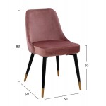 ΣΕΤ ΤΡΑΠΕΖΑΡΙΑΣ 5ΤΜΧ JOLIE HM11198 02 MDF TOP-ΒΕΛΟΥΔΟ ΣΑΠΙΟ ΜΗΛΟ ΜΕΤΑΛΛΟ ΜΑΥΡΟ c500774