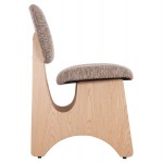 ΚΑΡΕΚΛΑ ΤΡΑΠΕΖΑΡΙΑΣ BELLISI HM18248 01 ΚΑΦΕ ΥΦΑΣΜΑ-PLYWOOD ΧΡΩΜΑ ΔΡΥΟΣ 53x56x78Υεκ SET 2τμχ c500777