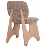 ΚΑΡΕΚΛΑ ΤΡΑΠΕΖΑΡΙΑΣ BELLISI HM18248 01 ΚΑΦΕ ΥΦΑΣΜΑ-PLYWOOD ΧΡΩΜΑ ΔΡΥΟΣ 53x56x78Υεκ SET 2τμχ c500777