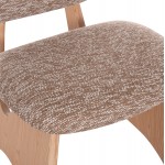 ΚΑΡΕΚΛΑ ΤΡΑΠΕΖΑΡΙΑΣ BELLISI HM18248 01 ΚΑΦΕ ΥΦΑΣΜΑ-PLYWOOD ΧΡΩΜΑ ΔΡΥΟΣ 53x56x78Υεκ SET 2τμχ c500777