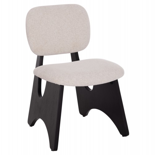 ΚΑΡΕΚΛΑ ΤΡΑΠΕΖΑΡΙΑΣ BELLISI HM18248 02 ΕΚΡΟΥ ΥΦΑΣΜΑ-PLYWOOD ΣΕ ΜΑΥΡΟ 53x56x78Υεκ SET 2τμχ c500778