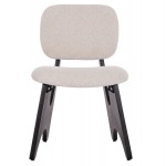 ΚΑΡΕΚΛΑ ΤΡΑΠΕΖΑΡΙΑΣ BELLISI HM18248 02 ΕΚΡΟΥ ΥΦΑΣΜΑ-PLYWOOD ΣΕ ΜΑΥΡΟ 53x56x78Υεκ SET 2τμχ c500778