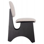 ΚΑΡΕΚΛΑ ΤΡΑΠΕΖΑΡΙΑΣ BELLISI HM18248 02 ΕΚΡΟΥ ΥΦΑΣΜΑ-PLYWOOD ΣΕ ΜΑΥΡΟ 53x56x78Υεκ SET 2τμχ c500778
