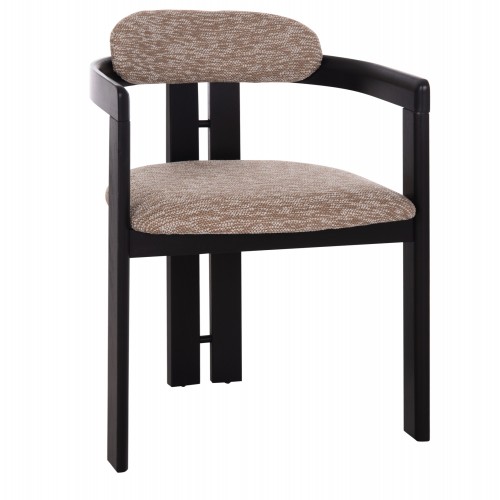 ΠΟΛΥΘΡΟΝΑ ΤΡΑΠΕΖΑΡΙΑΣ KALL HM18247 02 ΚΑΦΕ ΥΦΑΣΜΑ--PLYWOOD ΣΕ ΜΑΥΡΟ 56x45x73Υεκ c500780