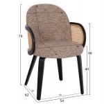 ΠΟΛΥΘΡΟΝΑ ΤΡΑΠΕΖΑΡΙΑΣ BECKER HM18246 03 PLYWOOD ΜΑΥΡΟ--ΚΑΦΕ ΥΦΑΣΜΑ 54x62x79Υεκ c500784