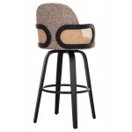 ΣΚΑΜΠΟ ΜΠΑΡ ΠΕΡΙΣΤΡΕΦΟΜΕΝΟ BECKER HM18251 03 PLYWOOD ΜΑΥΡΟ--ΚΑΦΕ ΥΦΑΣΜΑ 50x52x100Υ SET 2τμχ c500813