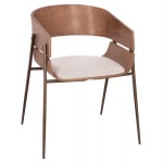 ΠΟΛΥΘΡΟΝΑ KRILL HM18254 01 PLYWOOD ΣΕ WHITEWASH--ΜΕΤΑΛΛΟ ΣΕ ΧΑΛΚΙΝΟ 55 5x55x72Υεκ SET 2τμχ c500814