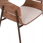 ΠΟΛΥΘΡΟΝΑ KRILL HM18254 01 PLYWOOD ΣΕ WHITEWASH--ΜΕΤΑΛΛΟ ΣΕ ΧΑΛΚΙΝΟ 55 5x55x72Υεκ SET 2τμχ c500814