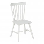 Καρέκλα Melia pakoworld rubberwood σε λευκή απόχρωση 45x51x87εκ SET 4τμχ c500821