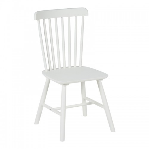Καρέκλα Melia pakoworld rubberwood σε λευκή απόχρωση 45x51x87εκ SET 4τμχ c500821