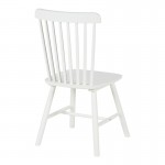 Καρέκλα Melia pakoworld rubberwood σε λευκή απόχρωση 45x51x87εκ SET 4τμχ c500821