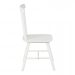Καρέκλα Melia pakoworld rubberwood σε λευκή απόχρωση 45x51x87εκ SET 4τμχ c500821