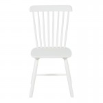 Καρέκλα Melia pakoworld rubberwood σε λευκή απόχρωση 45x51x87εκ SET 4τμχ c500821