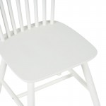 Καρέκλα Melia pakoworld rubberwood σε λευκή απόχρωση 45x51x87εκ SET 4τμχ c500821