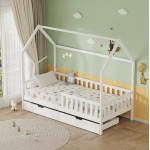 ΚΡΕΒΑΤΙ ΠΑΙΔΙΚΟ ΜΕ ΣΥΡΤΑΡΙΑ PHYLLIS HM724 03 τ MONTESSORI ΛΕΥΚΟ 196x97x161Υεκ c500838