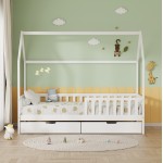 ΚΡΕΒΑΤΙ ΠΑΙΔΙΚΟ ΜΕ ΣΥΡΤΑΡΙΑ PHYLLIS HM724 03 τ MONTESSORI ΛΕΥΚΟ 196x97x161Υεκ c500838