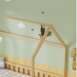 ΚΡΕΒΑΤΙ ΠΑΙΔΙΚΟ ΜΕ ΣΥΡΤΑΡΙΑ PHYLLIS HM724 01 τ MONTESSORI ΦΥΣΙΚΟ 196x97x161Υεκ c500839