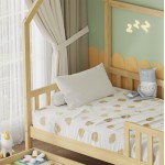 ΚΡΕΒΑΤΙ ΠΑΙΔΙΚΟ ΜΕ ΣΥΡΤΑΡΙΑ PHYLLIS HM724 01 τ MONTESSORI ΦΥΣΙΚΟ 196x97x161Υεκ c500839