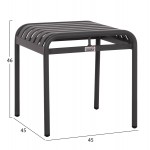 ΣΚΑΜΠΟ ΑΛΟΥΜΙΝΙΟΥ RACHEL HM6340 01 ΓΚΡΙ 45x45x46Υεκ c500847