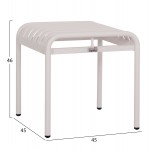 ΣΚΑΜΠΟ ΑΛΟΥΜΙΝΙΟΥ RACHEL HM6340 02 ΛΕΥΚΟ 45x45x46Υεκ c500848