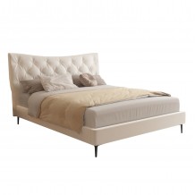 ΚΡΕΒΑΤΙ ΔΙΠΛΟ JILL HM737 03 ΥΦΑΣΜΑ ΣΕ ΜΠΕΖ--ΓΙΑ ΣΤΡΩΜΑ 160x200εκ c500850