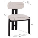 ΚΑΡΕΚΛΑ ΤΡΑΠΕΖΑΡΙΑΣ KARVO HM18252 02 ΕΚΡΟΥ ΥΦΑΣΜΑ--ΞΥΛΟ ΣΕ ΜΑΥΡΟ 57x50x78 5Υεκ SET 2τμχ c500852