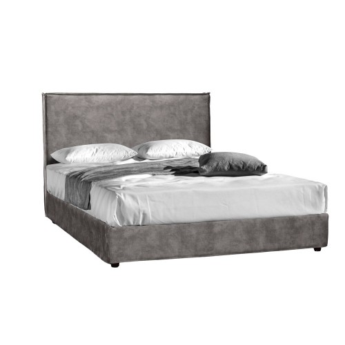 DOMUS ΚΡΕΒΑΤΙ ΓΙΑ ΣΤΡΩΜΑ 160x200cm SILVER ΓΚΡΙ 210x160x115 c500857