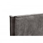 DOMUS ΚΡΕΒΑΤΙ ΓΙΑ ΣΤΡΩΜΑ 160x200cm SILVER ΓΚΡΙ 210x160x115 c500857