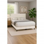 UTOPIA ΚΡΕΒΑΤΙ ΜΕ ΑΠΟΘΗΚ ΧΩΡΟ ΚΑΙ ΣΤΡΩΜΑ WHITE SMOOTH 06-900 207x160x115 c500859