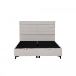 UTOPIA ΚΡΕΒΑΤΙ ΜΕ ΑΠΟΘΗΚ ΧΩΡΟ ΚΑΙ ΣΤΡΩΜΑ WHITE SMOOTH 06-900 207x160x115 c500859