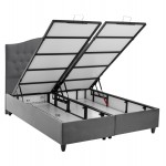 ΚΡΕΒΑΤΙ ΜΕ ΣΤΡΩΜΑ ΔΙΠΛΟ MALENA HM21164 ΓΚΡΙ ΒΕΛΟΥΔΟ ΑΠΟΘ ΧΩΡΟΣ-ΓΙΑ 160x200εκ c500898