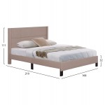 ΚΡΕΒΑΤΙ TRILLOP HM666 15 ΜΠΕΖ ΥΦΑΣΜΑ ΓΙΑ ΣΤΡΩΜΑ 160X200εκ c500913