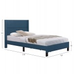 ΚΡΕΒΑΤΙ TRILLOP HM667 14 ΜΠΛΕ ΥΦΑΣΜΑ ΓΙΑ ΜΟΝΟ ΣΤΡΩΜΑ 120X200εκ c500916