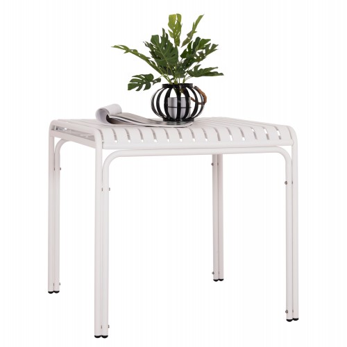 ΤΡΑΠΕΖΙ ΤΕΤΡΑΓΩΝΟ ΑΛΟΥΜΙΝΙΟΥ RACHEL HM6338 02 ΛΕΥΚΟ 80x80x75Υεκ c500919