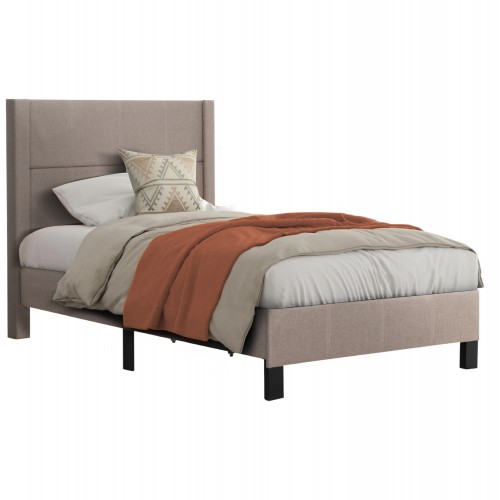 ΚΡΕΒΑΤΙ TRILLOP HM667 15 ΜΠΕΖ ΥΦΑΣΜΑ ΓΙΑ ΜΟΝΟ ΣΤΡΩΜΑ 120X200εκ c500922