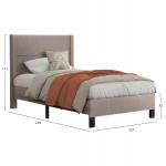 ΚΡΕΒΑΤΙ TRILLOP HM667 15 ΜΠΕΖ ΥΦΑΣΜΑ ΓΙΑ ΜΟΝΟ ΣΤΡΩΜΑ 120X200εκ c500922