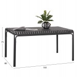 ΤΡΑΠΕΖΙ ΑΛΟΥΜΙΝΙΟΥ RACHEL HM6339 01 ΓΚΡΙ 150x80x75Υεκ c500923