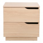 Κομοδίνο Verena I pakoworld σε φυσική απόχρωση 48x40x48εκ c500943