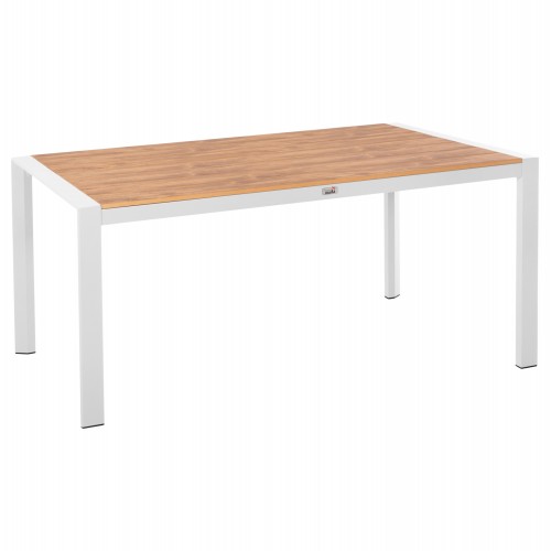 ΤΡΑΠΕΖΙ ΕΞΩΤ ΧΩΡΟΥ GOYA HM6059 01 ΑΛΟΥΜΙΝΙΟ ΛΕΥΚΟ POLYWOOD 160X80Χ75Υεκ c500963