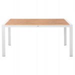 ΤΡΑΠΕΖΙ ΕΞΩΤ ΧΩΡΟΥ GOYA HM6059 01 ΑΛΟΥΜΙΝΙΟ ΛΕΥΚΟ POLYWOOD 160X80Χ75Υεκ c500963