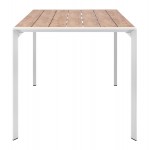 ΤΡΑΠΕΖΙ ΕΞΩΤ ΧΩΡΟΥ GOYA HM6059 01 ΑΛΟΥΜΙΝΙΟ ΛΕΥΚΟ POLYWOOD 160X80Χ75Υεκ c500963