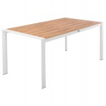 ΤΡΑΠΕΖΙ ΕΞΩΤ ΧΩΡΟΥ GOYA HM6059 01 ΑΛΟΥΜΙΝΙΟ ΛΕΥΚΟ POLYWOOD 160X80Χ75Υεκ c500963